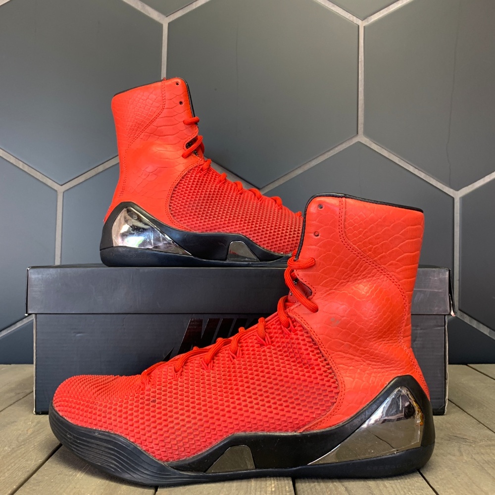 Nike Kobe IX High KRM EXT QS Red Mamba Size 10